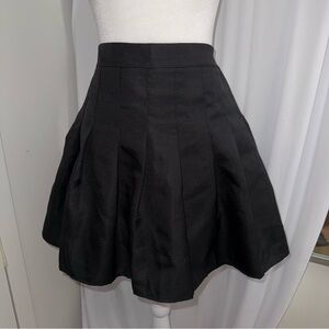 Black pleated school girl skirt